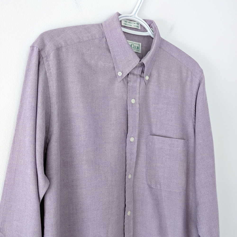 Hunt Club Men’s Light Lavender Button-Down Shirt - Picture 5 of 7